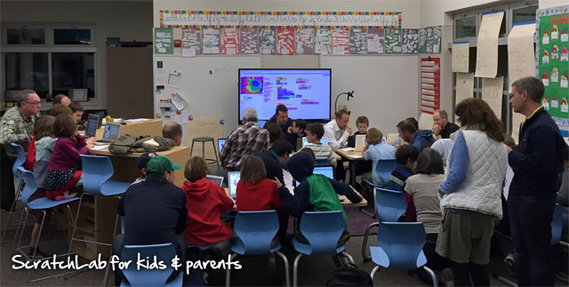 ScratchLab at Cove's Hour Of Code Night